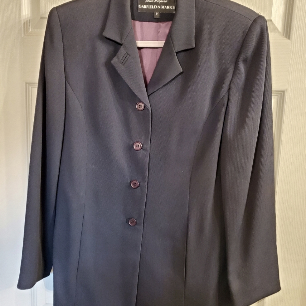 Garfield & Marks Suit Jacket, Dark Navy, Size 8